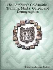 The Edinburgh Goldsmiths I: Training, Marks, Output and Demographics