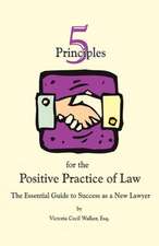 Five Principles for the Positive Practice of Law: The Essential Guide to Success as a New Lawyer