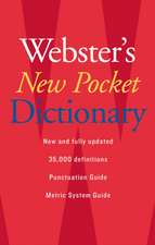 Webster's New Pocket Dictionary