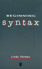 Beginning Syntax