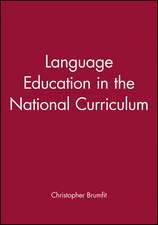 Language Education in the National Curriculum