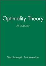 Optimality Theory – An Overview