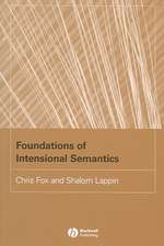 Foundations of Intensional Semantics