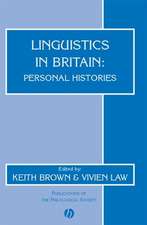 Linguistics in Britain