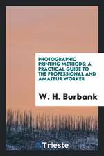 Photographic Printing Methods: A Practical Guide to the Professional and Amateur Worker