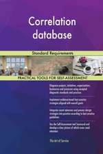 Correlation database Standard Requirements