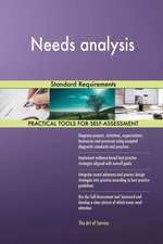 Needs analysis Standard Requirements