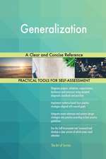 Generalization A Clear and Concise Reference