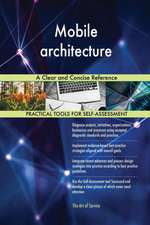 Mobile architecture A Clear and Concise Reference