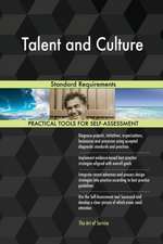 Talent and Culture Standard Requirements