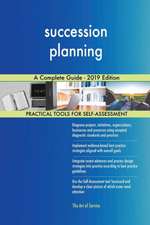 succession planning A Complete Guide - 2019 Edition