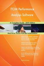 ITOM Performance Analysis Software A Complete Guide - 2019 Edition