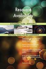 Resource Availability A Complete Guide - 2019 Edition