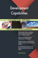 Development Capabilities A Complete Guide - 2019 Edition