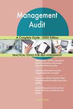 Management Audit A Complete Guide - 2020 Edition