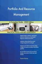 Portfolio And Resource Management A Complete Guide - 2020 Edition