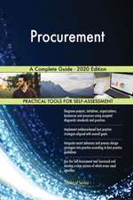 Procurement A Complete Guide - 2020 Edition