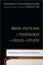 Brief Outline of Theology as a Field of Study