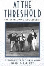 At the Threshold – The Developing Adolescent (Paper)