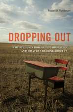 Dropping Out – Why Students Drop Out of High School and what can be Done about it