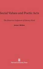 Social Values and Poetic Acts