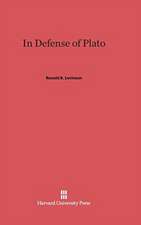 In Defense of Plato