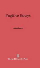 Fugitive Essays