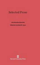 Selected Prose