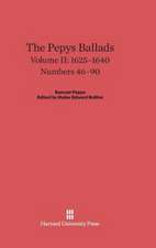 The Pepys Ballads, Volume II, (1625-1640)