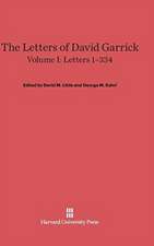 The Letters of David Garrick, Volume I, Letters 1-334