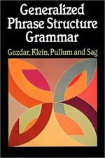 Generalized Phase Structure Grammar