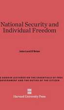 National Security and Individual Freedom