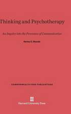 Thinking and Psychotherapy