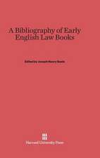 A Bibliography of Early English Law Books