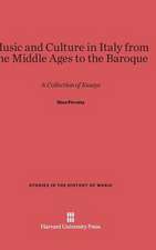 Music and Culture in Italy from the Middle Ages to the Baroque