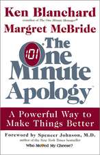 The One Minute Apology