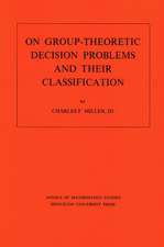On Group-Theoretic Decision Problems and Their Classification