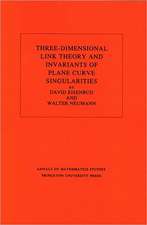 Three–Dimensional Link Theory and Invariants of Plane Curve Singularities. (AM–110), Volume 110