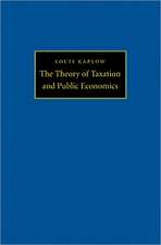 The Theory of Taxation and Public Economics