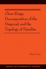 Chow Rings, Decomposition of the Diagonal, and the Topology of Families (AM–187)