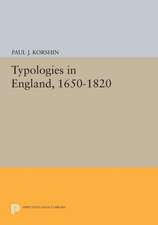 Typologies in England, 1650–1820