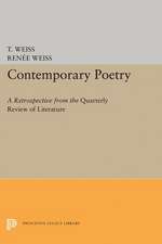 Contemporary Poetry – A Retrospective from the Quarterly Review of Literature