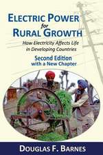 Electric Power for Rural Growth