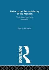 Index to the Secret History of the Mongols