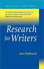 Research for Writers