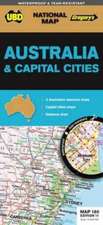 Australia & Capital Cities 1 : 5 800 000