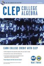 CLEP(R) College Algebra Book + Online