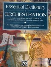 Essential Dictionary of Orchestration