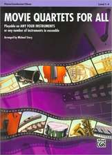 Movie Quartets for All, Piano/Conductor/Oboe, Level 1-4