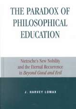 The Paradox of Philosophical Education